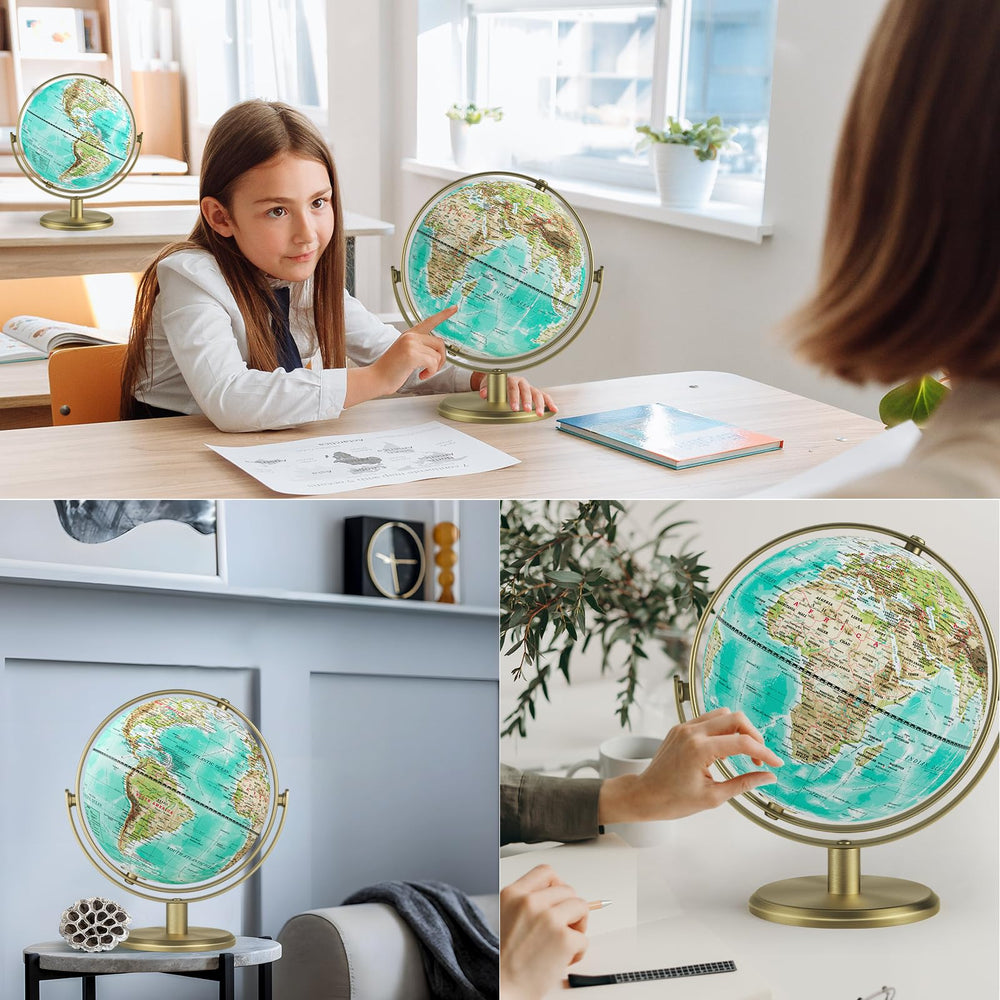 JOWHOL globe showing detailed map for precise geography reference.