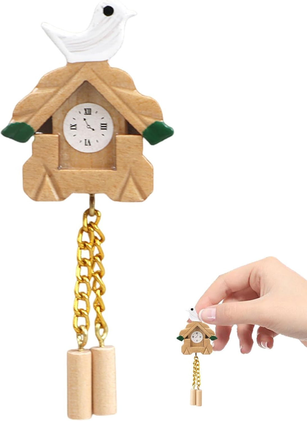 Jowxsx cuckoo clock face detailed, capturing tiny hands for authentic mini scenes.
