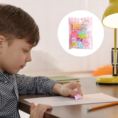 Jowxsx gift-ready stationery erasers enhance party favors.