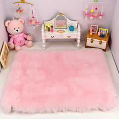 Jowxsx pink dollhouse carpet texture detail emphasizes plush feel.
