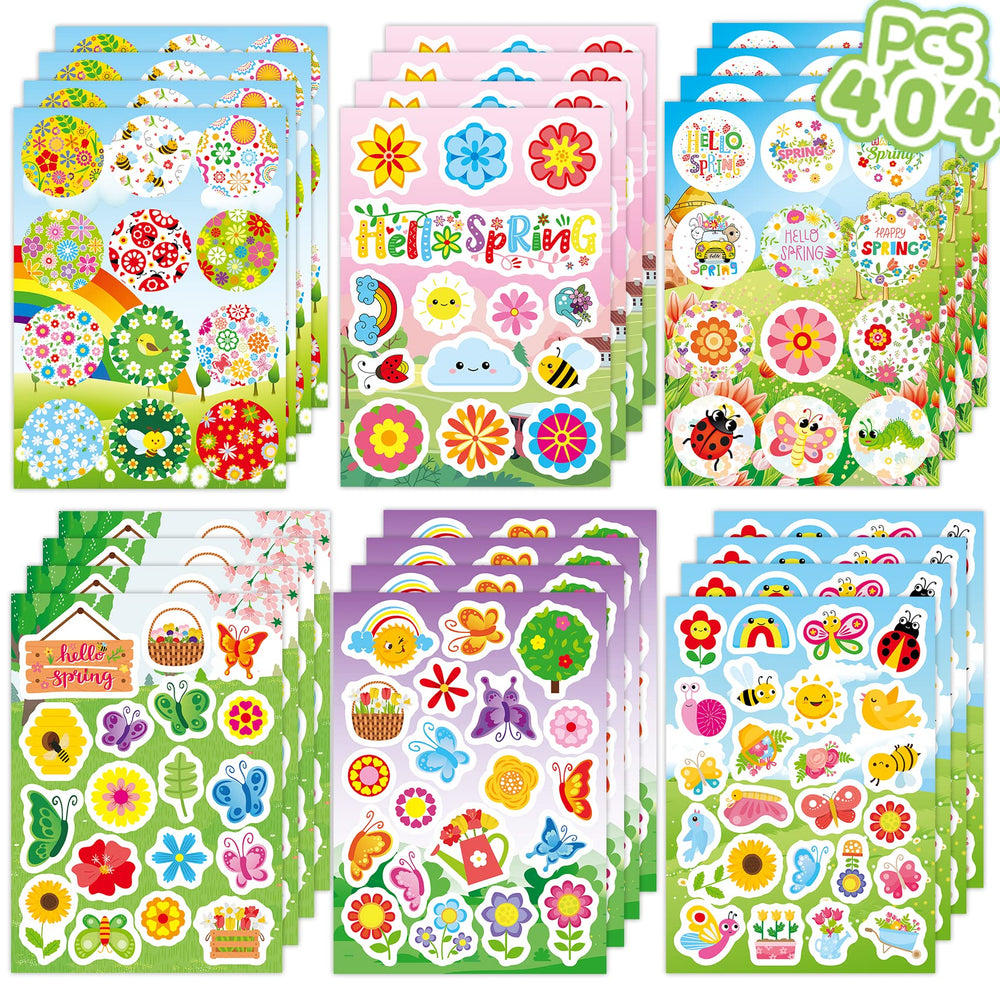 Joy Bang 404PCS spring stickers bundle adds bright color to classroom projects.
