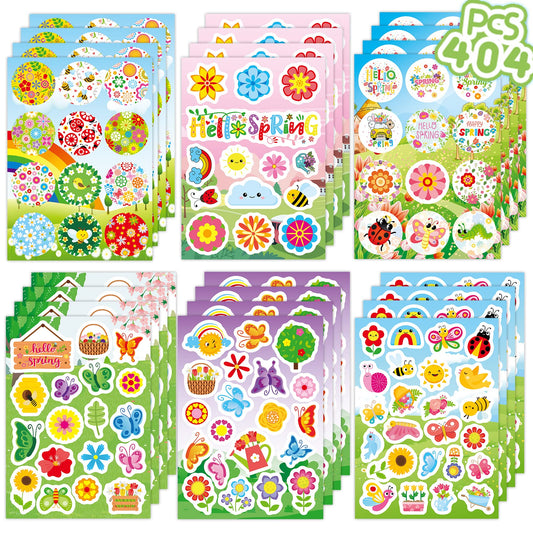 Joy Bang 404PCS spring stickers bundle adds bright color to classroom projects.