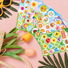Joy Bang flower sticker bundle highlights cheerful garden scenes for arts and crafts.