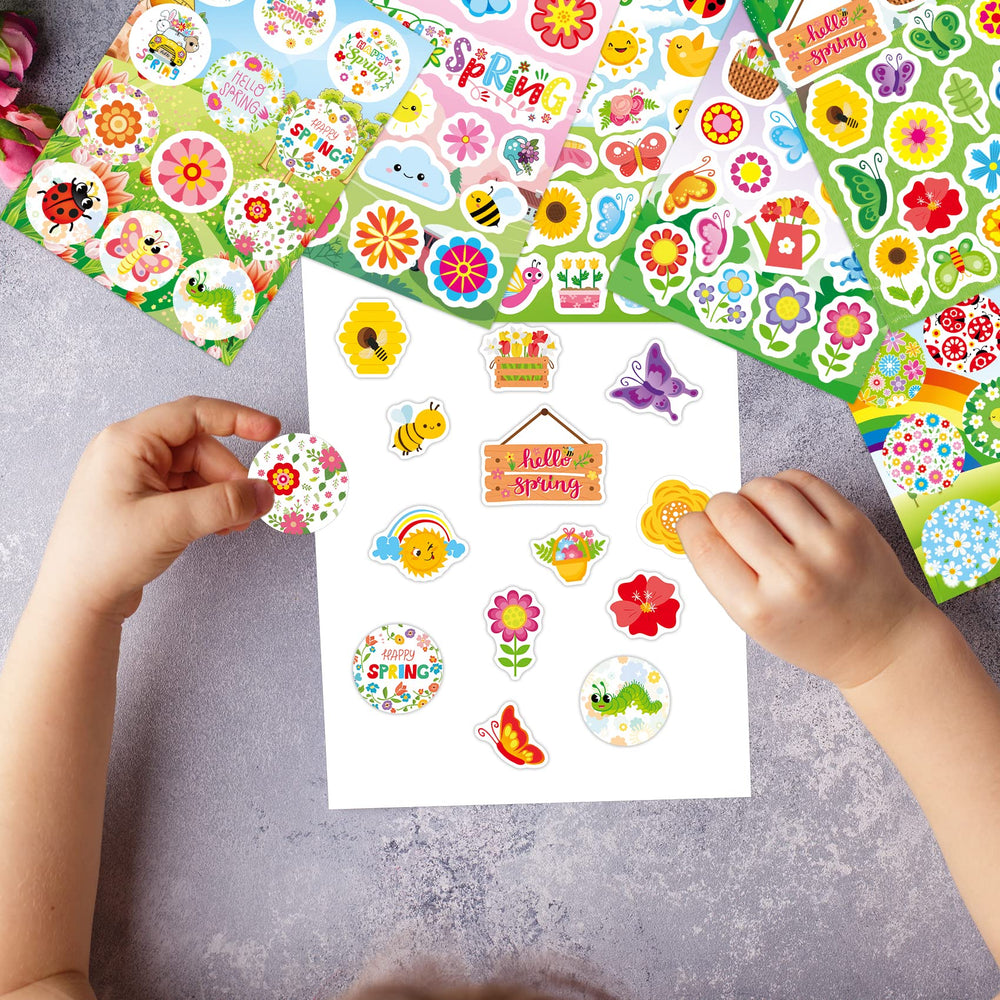 Joy Bang garden scene stickers invite kids to design seasonal classroom murals.
