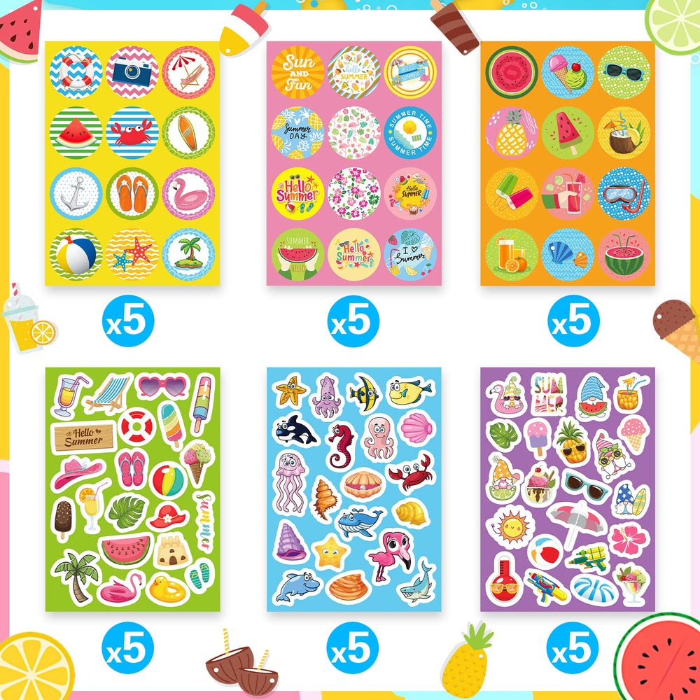 Joy Bang ocean stickers with a dolphin motif for journals and artwork.