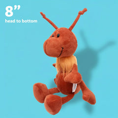 JoyAmigo Shando ant plush back view shows soft fur for hugs