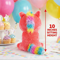 JoyAmigo travel-friendly-plush tucked in a backpack for trips.