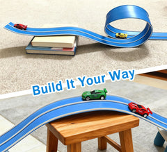 Joyandro durable PVC track bends smoothly for flexible layouts.