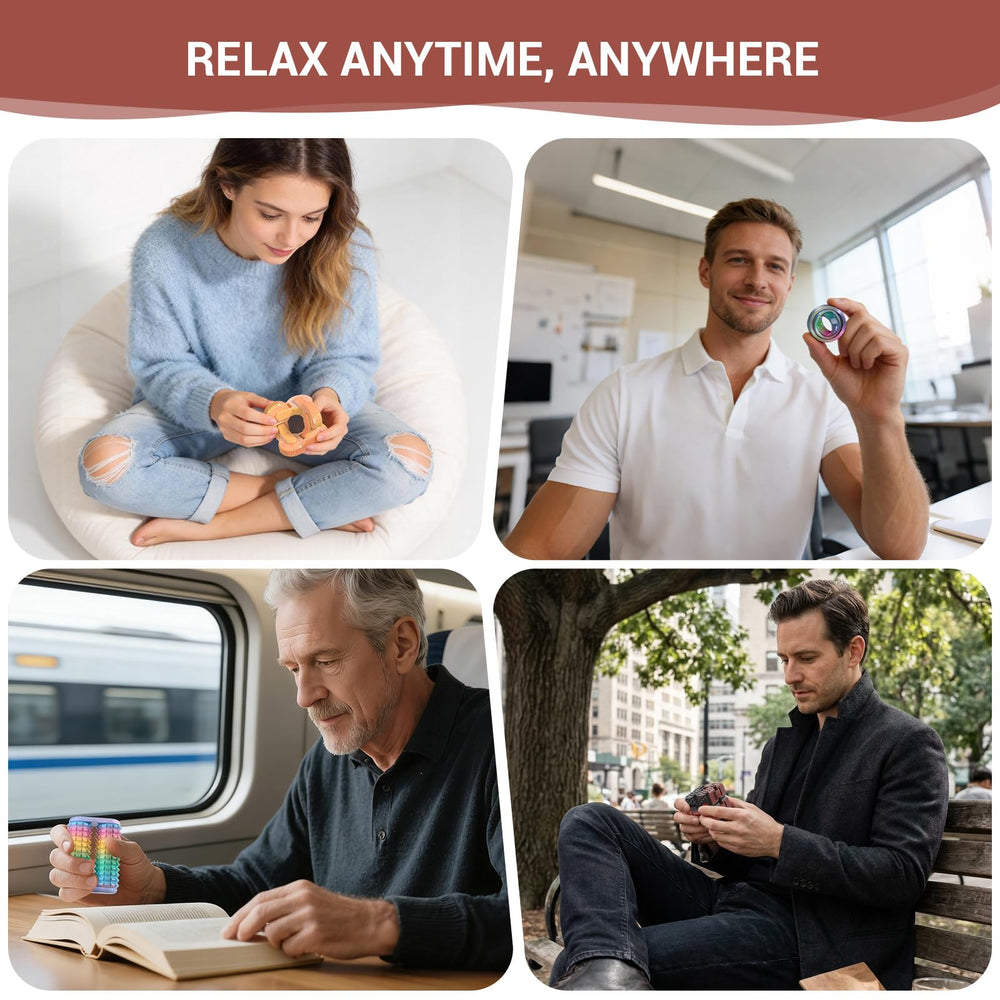 JOYBLI 4pc fidget set desk-stress-relief supports break-time focus and mood.