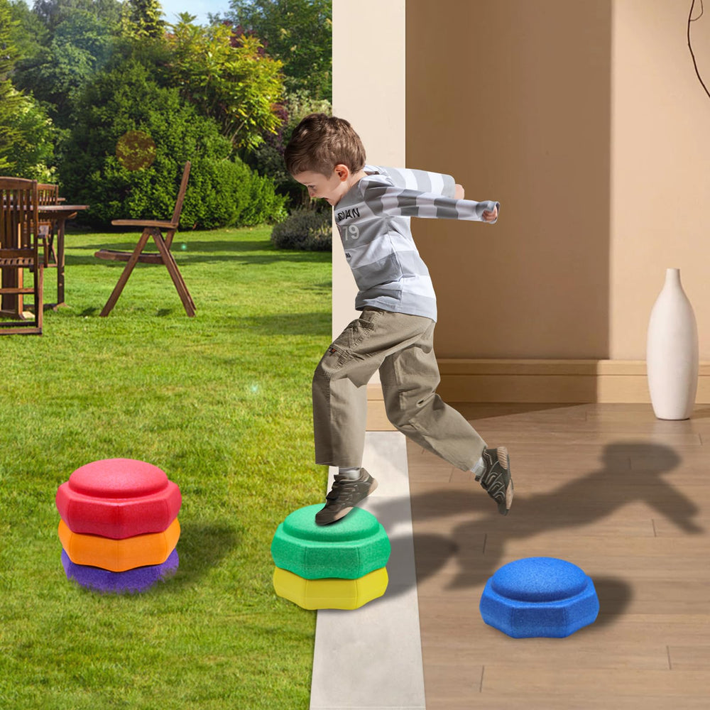 Joybond stepping stones suitable for indoor-outdoor use during family play