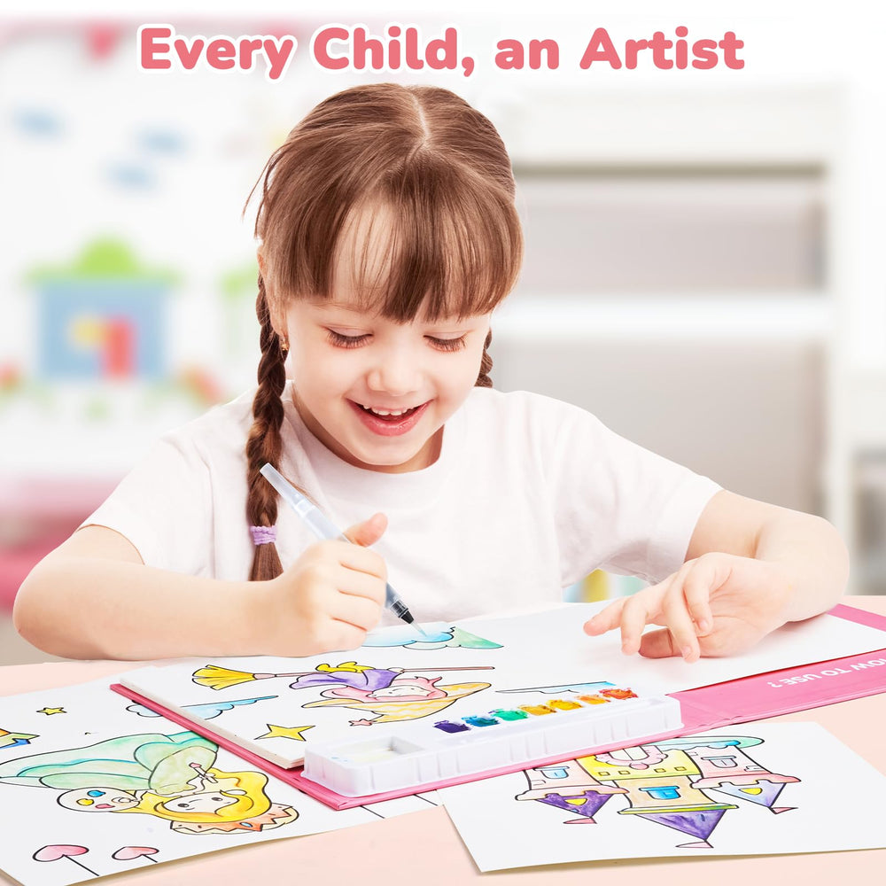 JoyCat 3-in-1 design highlights paint, brush, and book for easy art.