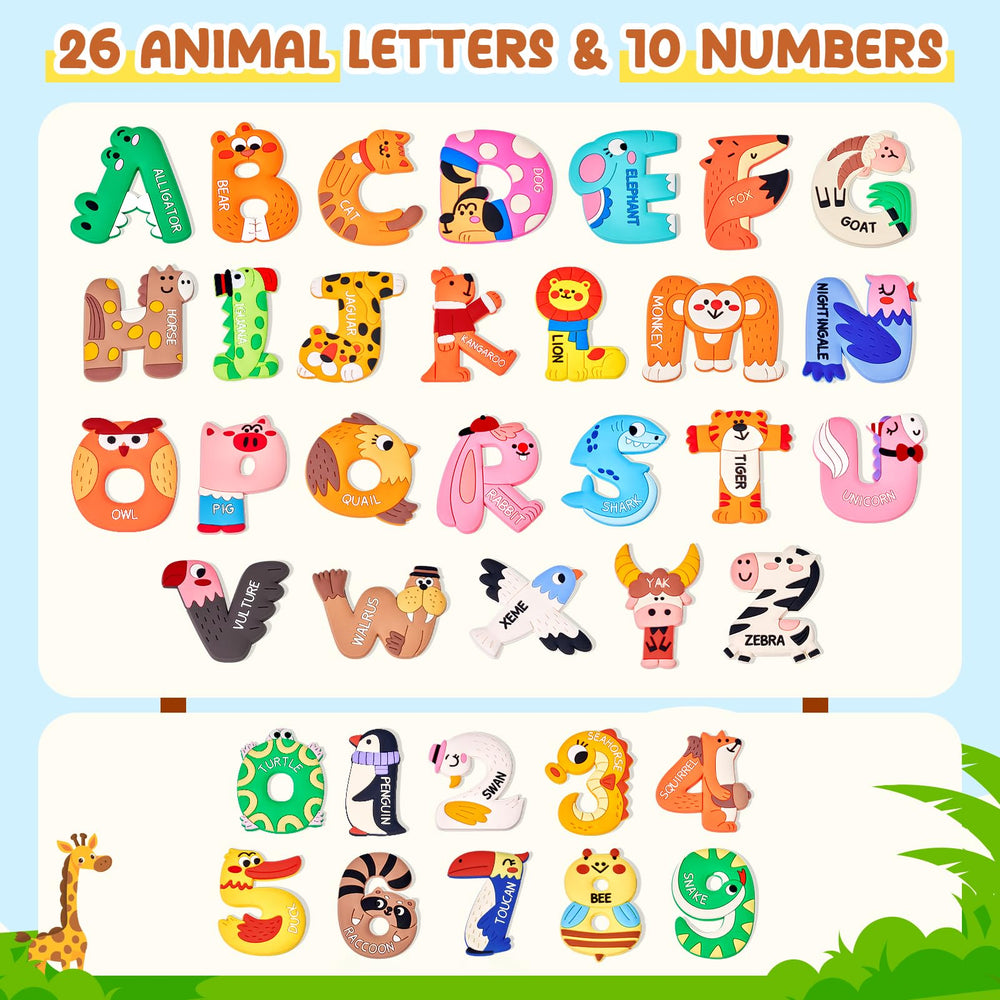 JoyCat animal-design letters promote early literacy and animal recognition