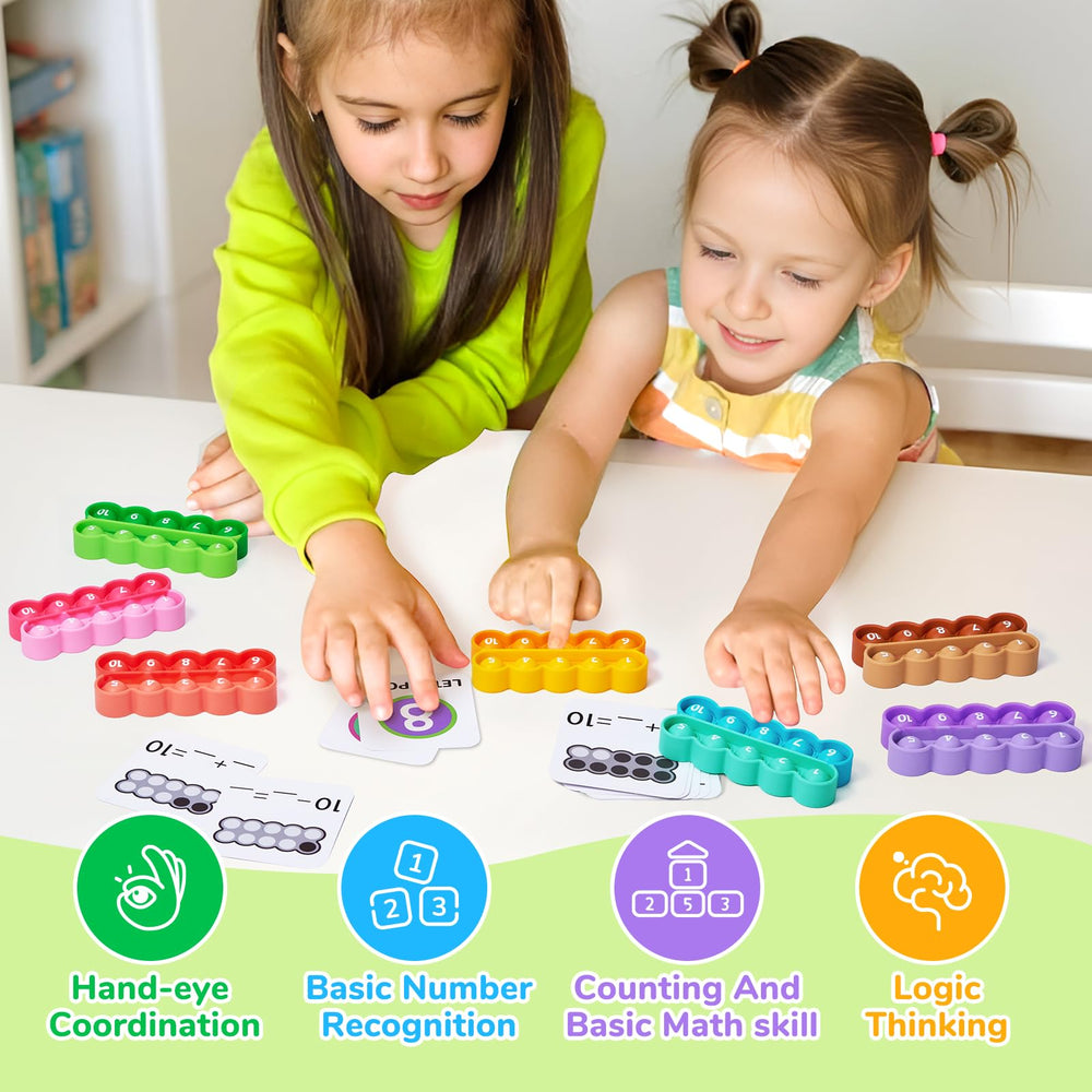 JoyCat colorful frames help visualize patterns and number relationships.