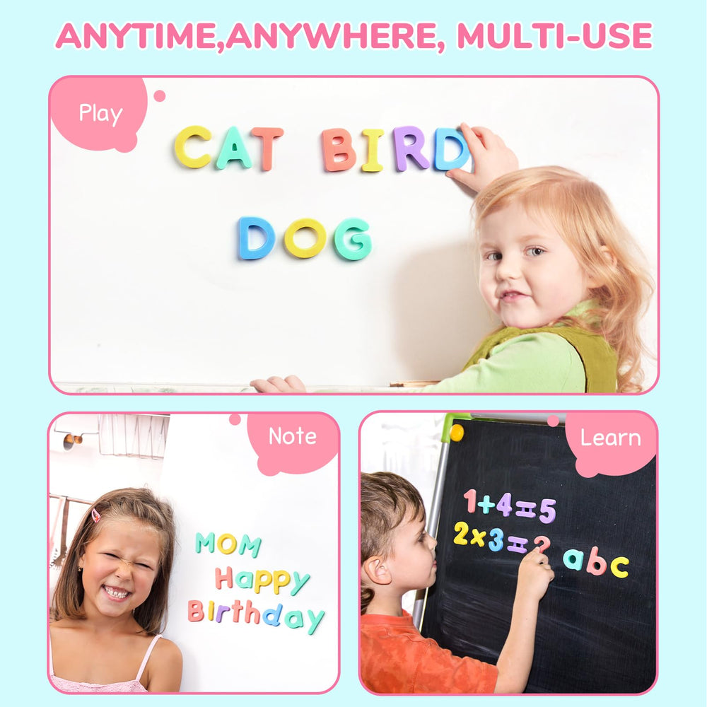 JoyCat colorful fridge magnets in five colors for sorting and play