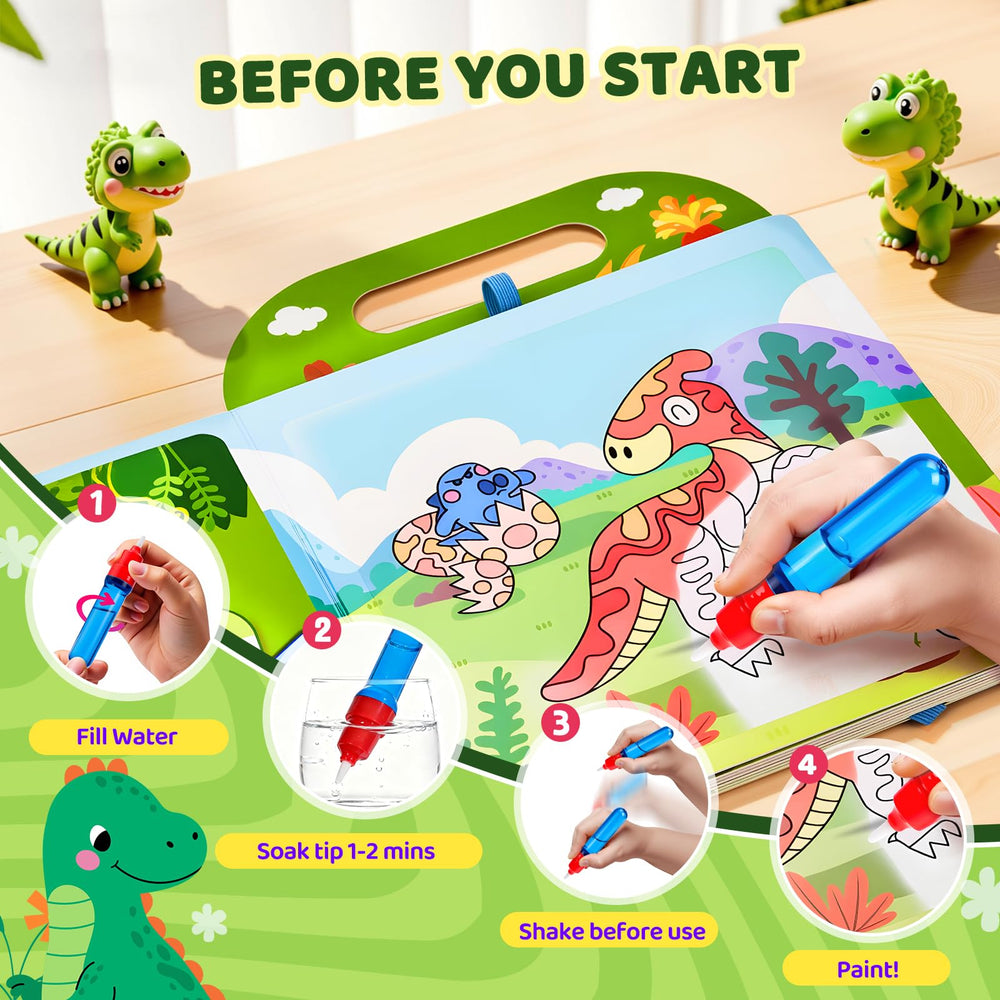 JoyCat water pen for mess-free dinosaur coloring sessions