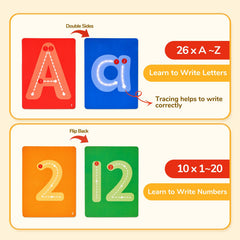 JoyCat double-sided tracing cards show stroke order