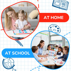 JoyCat doublesided magnetic writing board for erasable, reusable learning sessions