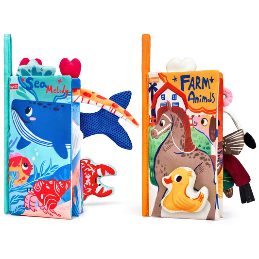 JoyCat farm book pull-out carrot enhances fine motor exploration.