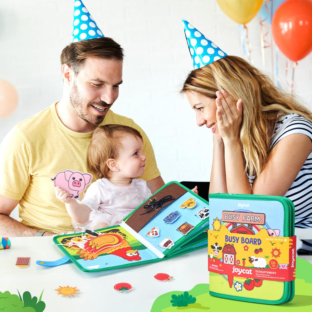 JoyCat Farm Busy Book soft felt materials ensure safe daily play