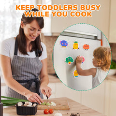 JoyCat carrot magnet supports fine motor practice and storytelling play.