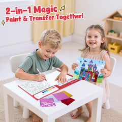JoyCat inside pages preview highlighting ample space for watercolor and craft projects.