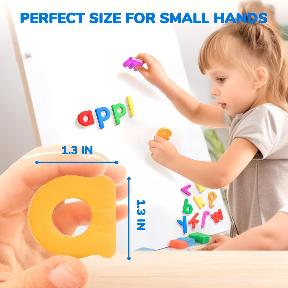 JoyCat larger letters with easy grip support little hands during play.