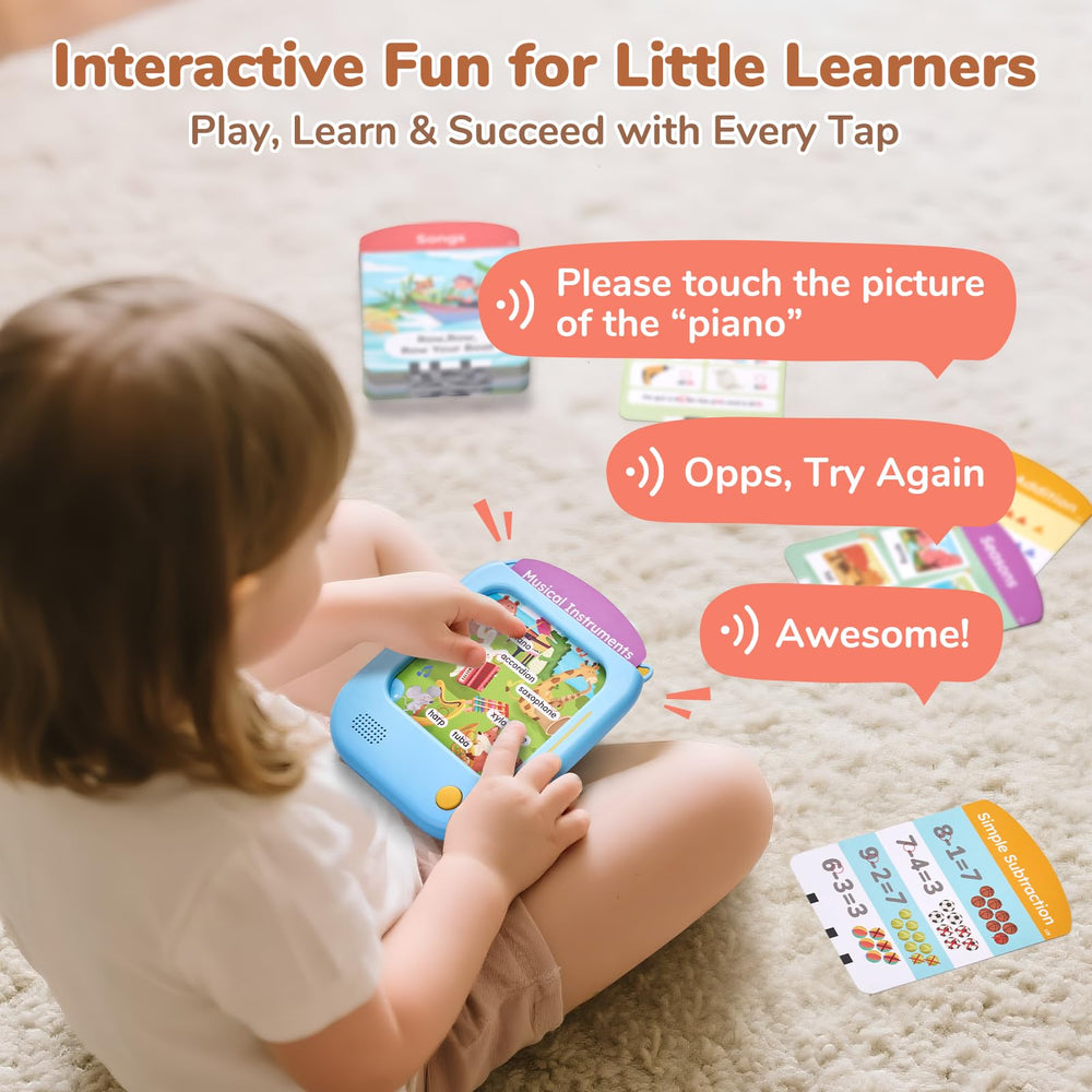 JoyCat Listen & Find games engage kids with interactive prompts.