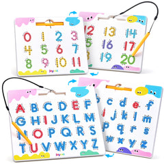 joycat magnetic letter tracing board front view for alphabet practice on both sides