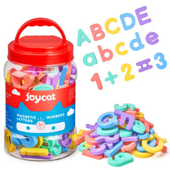 JoyCat magnetic letters and numbers on fridge engaging kids in early learning