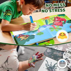 JoyCat mess-free coloring pages feature reusable, wipe-clean surfaces