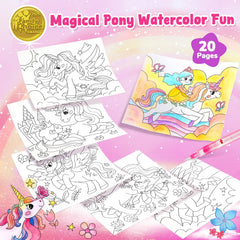 JoyCat 3-in-1 design shows no mess watercolor setup.