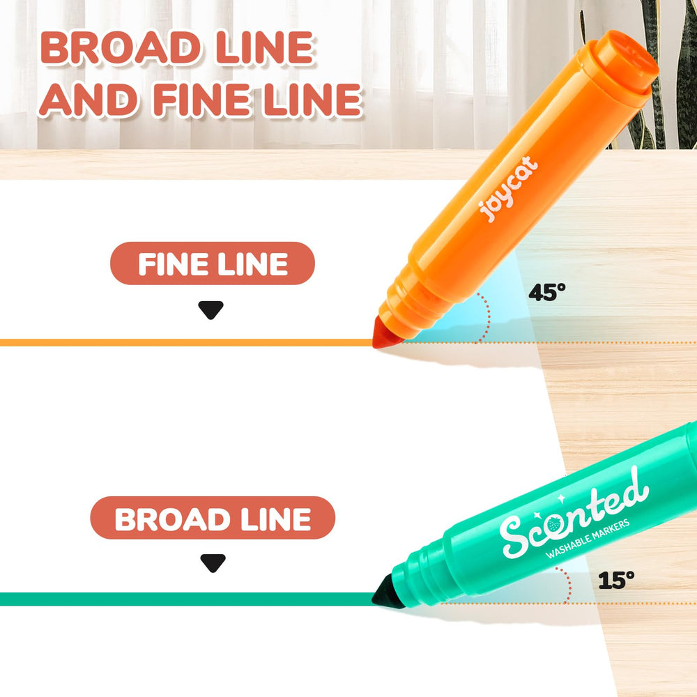 JoyCat non-toxic, ASTM D-4236 compliant markers for safe use.