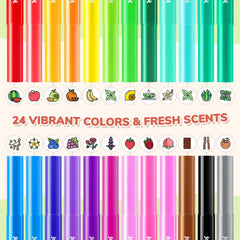 JoyCat cone-tip design enables thin lines and broad strokes for versatile coloring.