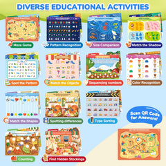 JoyCat Seek & Find Game Book, Farm: supports vocabulary and memory practice