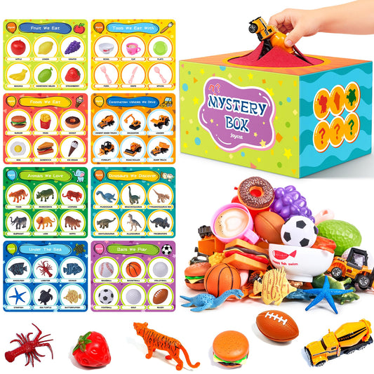 JoyCat sorting toys with 48 objects for tactile sorting and early cognitive engagement.