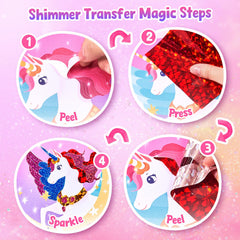 JoyCat sparkling craft art pieces show easy to apply embellishments for dazzling results.