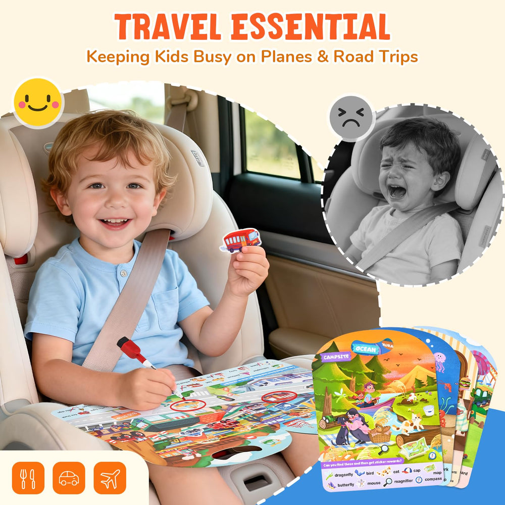 JoyCat Supermarket theme stickers support counting and vocabulary during play