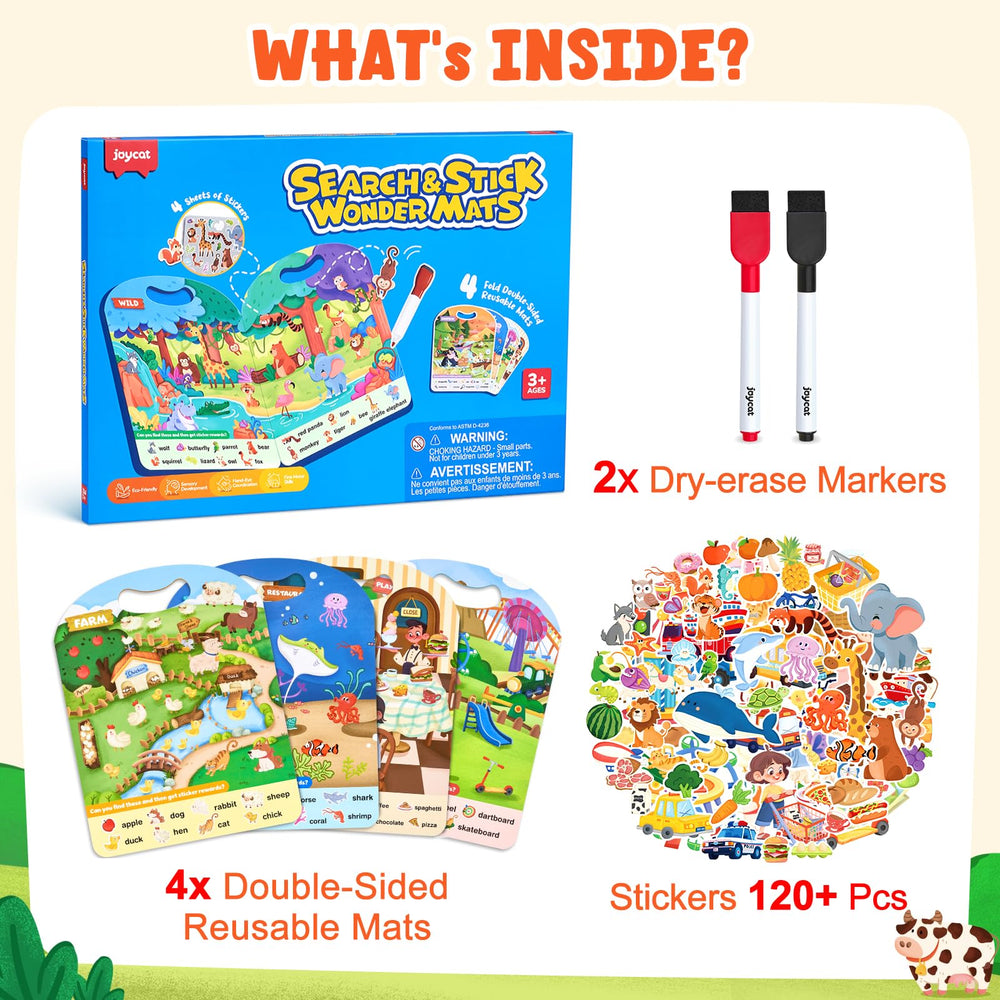 JoyCat Transportation theme stickers promote travel-themed learning moments