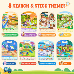 JoyCat jelly stickers on Wild theme mats spark imaginative play