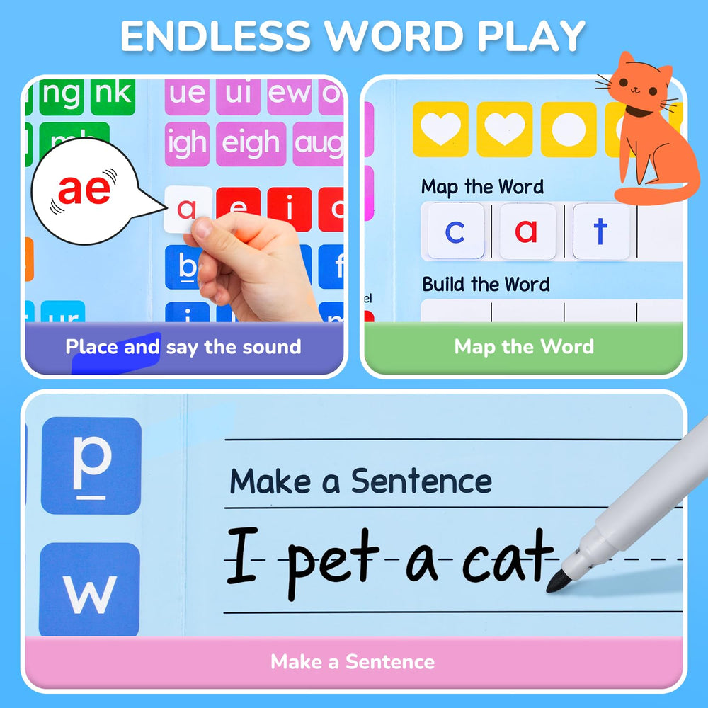 JoyCat three-folder storage case keeps tiles accessible during lessons
