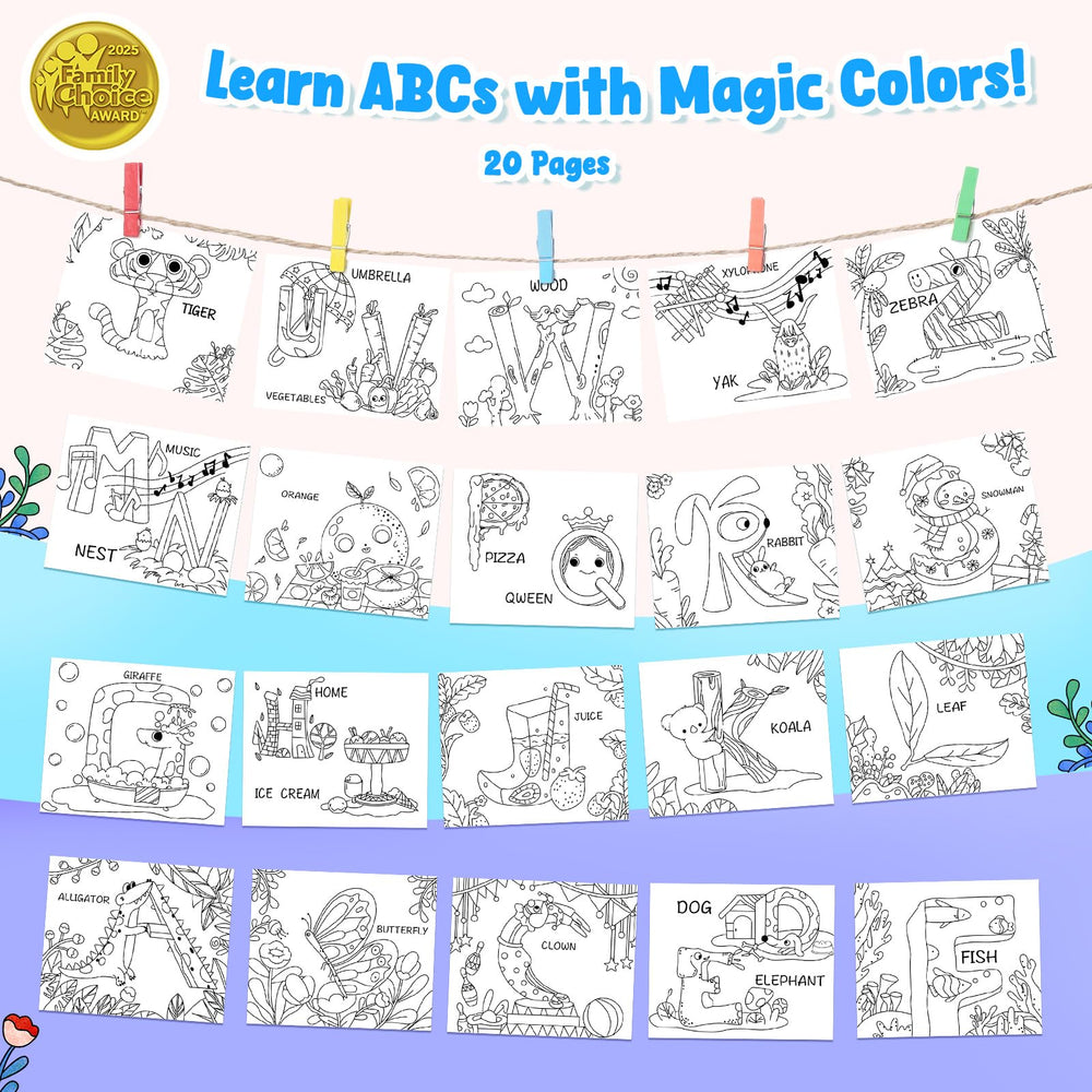 JoyCat 3-in-1 paint-with-water set in use for mess-free learning