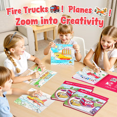 JoyCat transportation pages collection invites colors and shapes into playtime.
