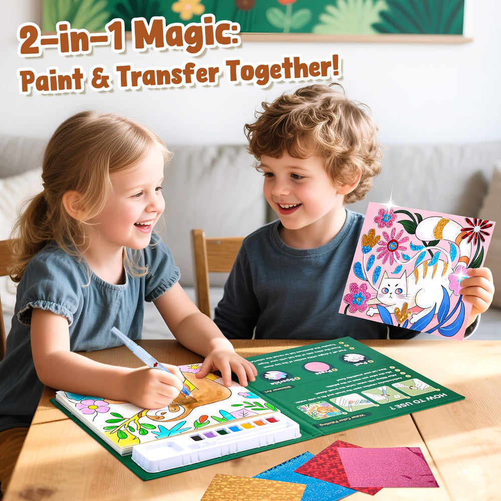 JoyCat watercolor paints with seven colors for easy, vibrant creativity