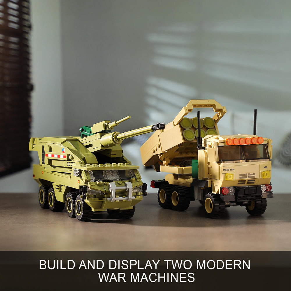 JOYCOLI Dana M2 turret elevation and rotation adds dynamic motion.