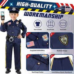 Joycover police costume hat completing an authentic look