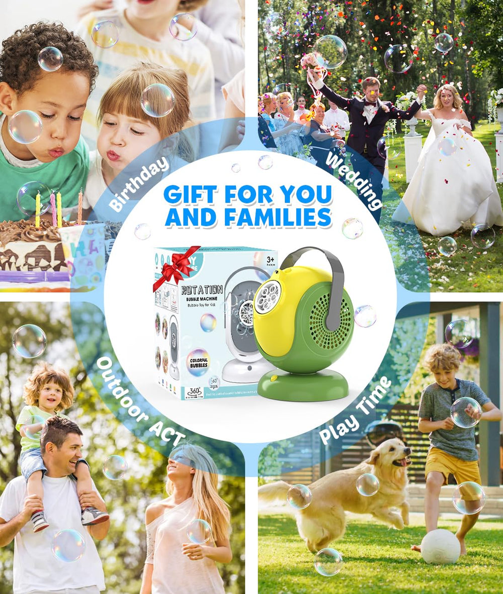 Joyfuture 300ml bubble solution container keeps leaks contained during play.