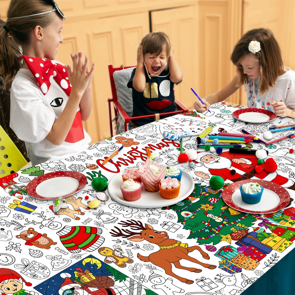 JOYGATHER family-fun use tablecloth for holiday creativity and shared activities