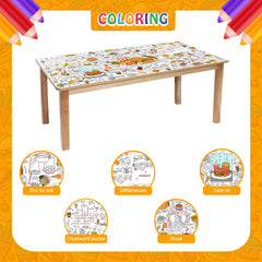 JOYGATHER groovy coloring tablecloth retro designs sparks imaginative play and decor