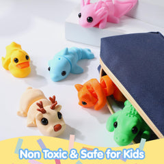 JOYIN 12P Animals Set salamanders β flexible mini figures for tactile exploration.
