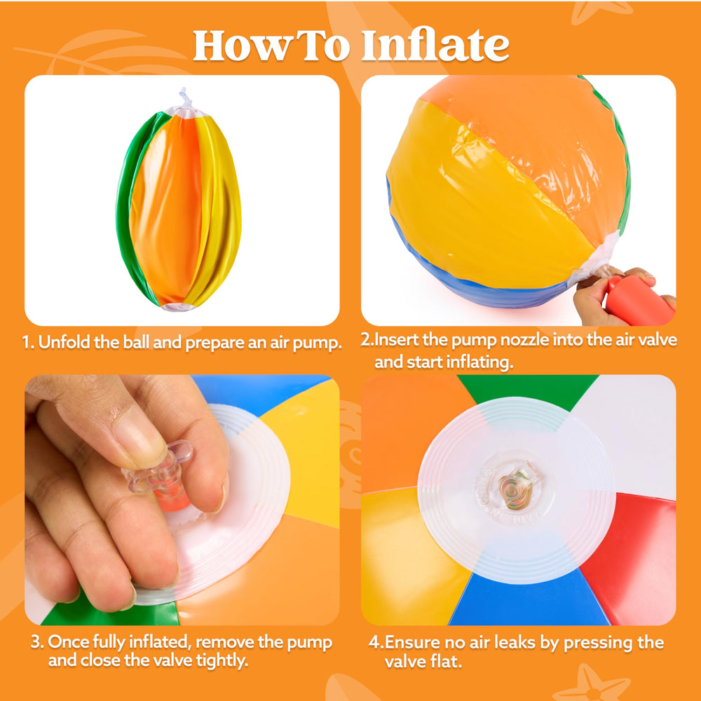 JOYIN beach balls suitable for kids and adults' play